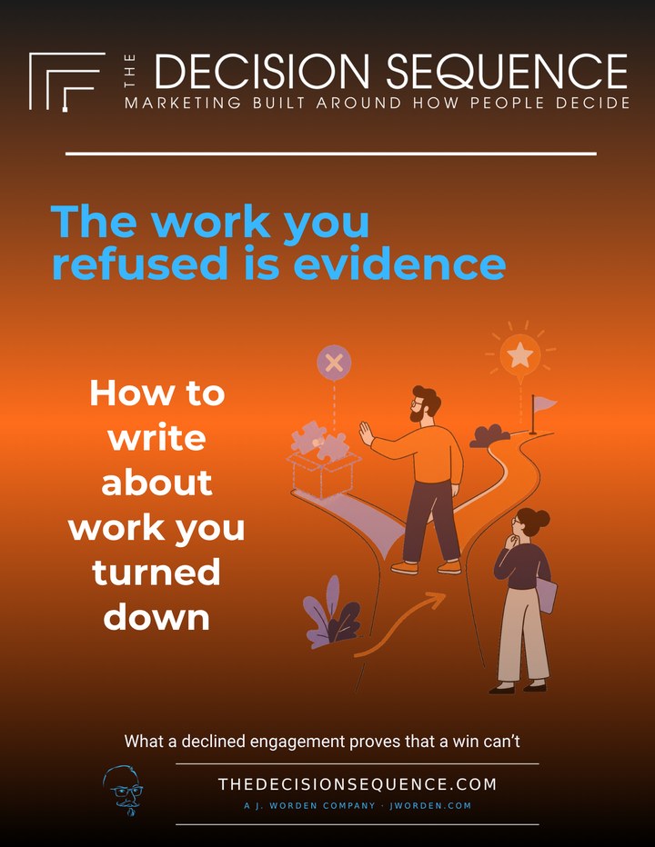 How to write about work you turned down cover