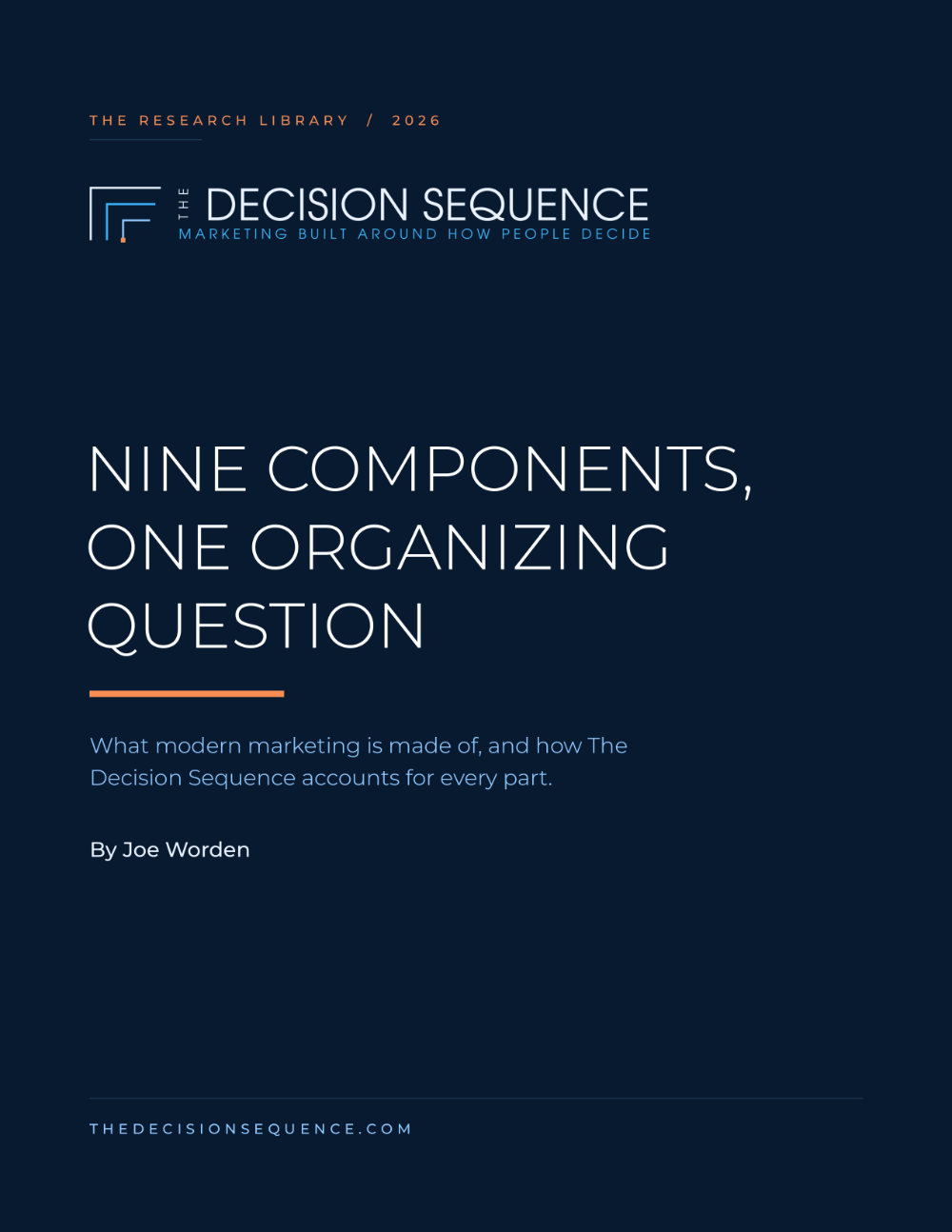 Nine Components, One Organizing Question cover