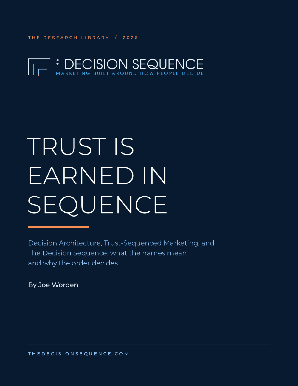 Trust Is Earned in Sequence cover